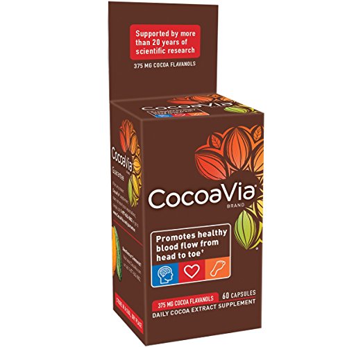 Product Cover CocoaVia Daily Cocoa Extract Supplement, 60 Count 375mg