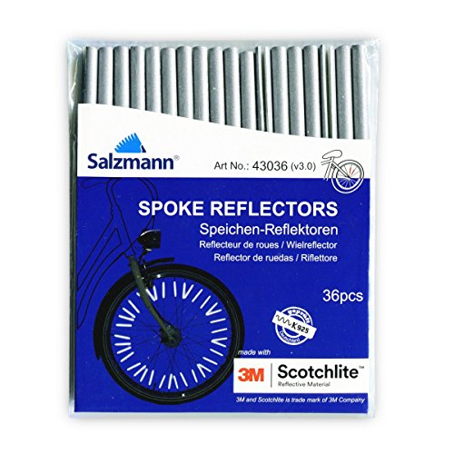 Product Cover Salzmann High Vis 3M Scotchlite Spoke Reflector Bicycle Clips - 36 Pack