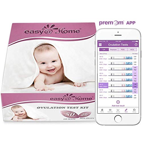 Product Cover Easy@Home 50 Ovulation Test Strips and 20 Pregnancy Test Strips Combo Kit, (50 LH + 20 HCG)