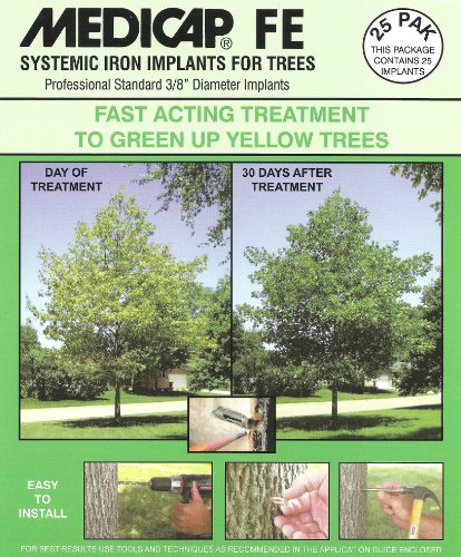 Product Cover Medicap 25-Pack FE Systemic Iron Tree Implants for Control of Iron Chlorosis, 3/8-Inch