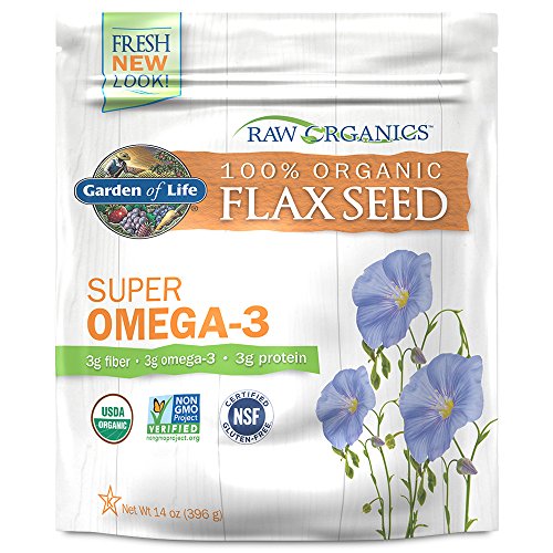 Product Cover Garden of Life Raw Organic Ground Flaxseed with Lignan and Polyphenol, 14 oz Pouch