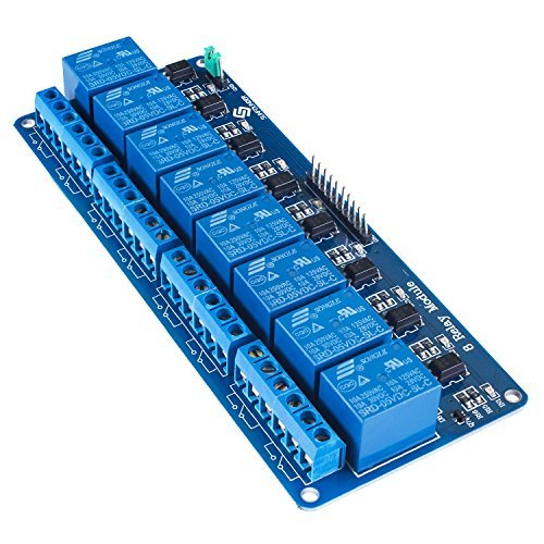 Product Cover SunFounder 5V 8 Channel Relay Shield Module for Raspberry Pi 3, 2 Model B & B+ Arduino UNO 2560 1280 ARM PIC AVR STM32