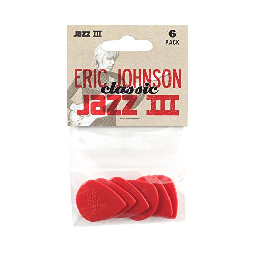 Product Cover Dunlop 47PEJ3N Eric Johnson Classic Jazz III, Red, 1.38mm, 6/Player's Pack