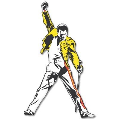 Product Cover Freddie Mercury Queen Vynil Car Sticker Decal - Select Size