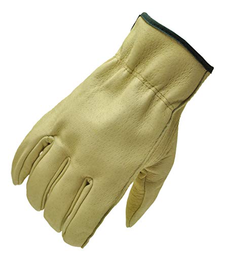 Product Cover G & F 2002XL-3 Full Grain Pigskin Leather Work Gloves, Drivers Gloves, Premium Washable leather, Size XLarge. (Value Pack: 3 pairs)