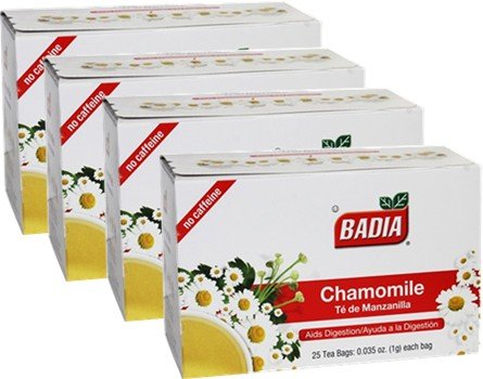 Product Cover Chamomile by Badia 100 Tea bags. Manzanilla