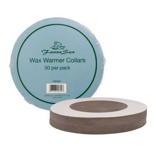 Product Cover 50 Pack FantaSea Standard Wax Warmer Collars Professional Protective Clean Pot