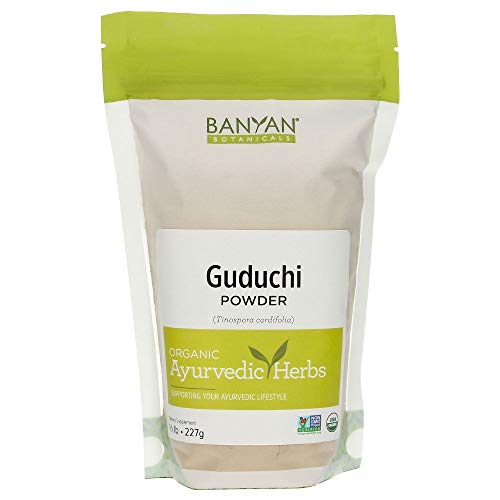 Product Cover Banyan Botanicals Guduchi Stem Powder - USDA Organic, 1/2 Pound - Rejuvenating Herb for Digestion, Complexion, and Vitality*