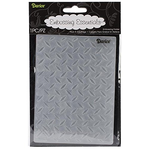 Product Cover Darice 1218-101 Embossing Folder, 4.25 by 5.75-Inch, Diamond Plate