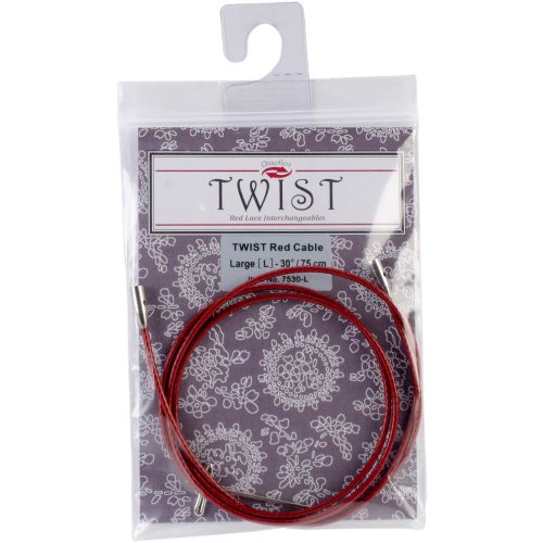 Product Cover ChiaoGoo Cable 37 inch (94cm) with Key for Twist Red Lace Interchangeable Large Knitting Needle Set 7537-L