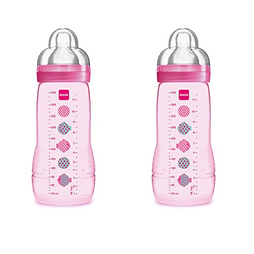 Product Cover MAM Baby Bottle, Pink, 11 Ounce, 2-Count
