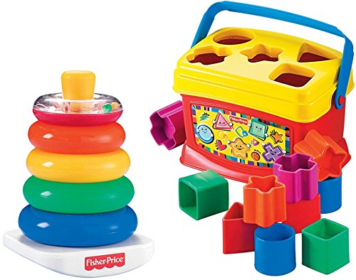 Product Cover Fisher-Price Rock-a-Stack and Baby's 1st Blocks Bundle