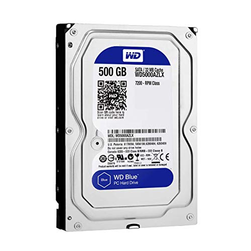 Product Cover WD Blue 500GB Desktop Hard Disk Drive - 7200 RPM Class SATA 6Gb/s 32MB Cache 3.5 Inch - WD5000AZLX