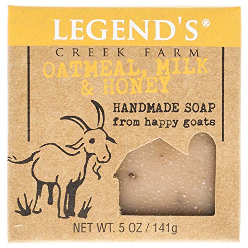 Product Cover Oatmeal Milk & Honey Goat Milk Soap - 5 Oz Bar - Great For Sensitive Skin - Certified Cruelty Free