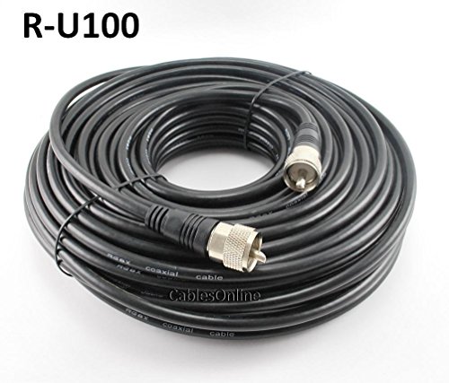 Product Cover MPD Digital Cablesonline 100ft RG8x Coax Uhf (PL259) Male to Male 50 Ohm Antenna Cable - R-U100