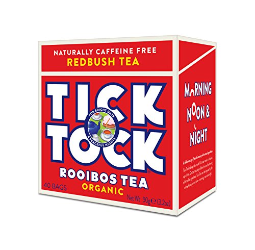 Product Cover TICK TOCK TEAS Original Rooibos Organic Tea, Red Box, 3.5 Ounce