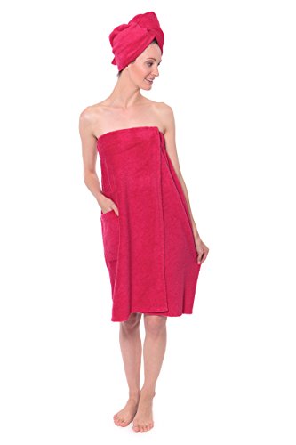 Product Cover Women's Towel Wrap - Bamboo Viscose Spa Wrap Set by Texere (The Waterfall)