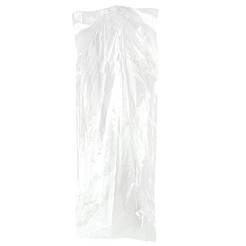 Product Cover HANGERWORLD 50 Clear 45inch Dry Cleaning Laundry Polythylene Garment Clothes Cover Protector Bags 80 Gauge