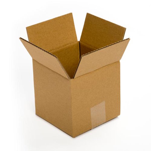Product Cover Pratt PRA0006 Recycled Corrugated Cardboard Single Wall Standard Cube Box with C Flute, 5