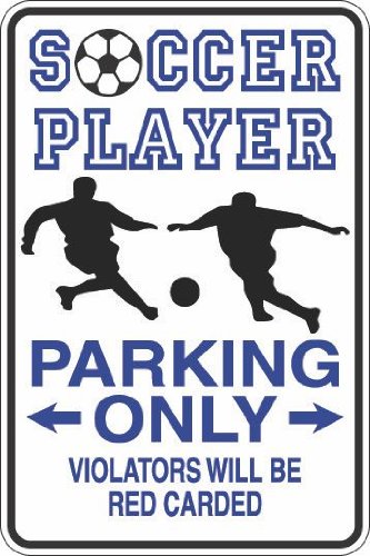 Product Cover Soccer Player Parking Only Red Carded 8