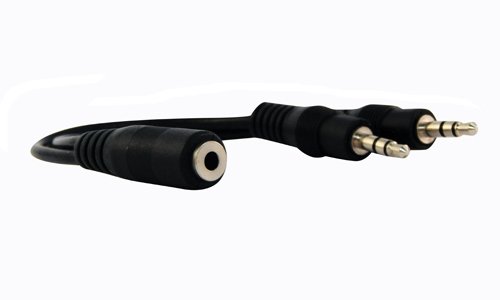 Product Cover YCS basics 3.5mm Splitter Cable 1 Female / 2 Male (Not for Mixing or Combining Audio Sources)