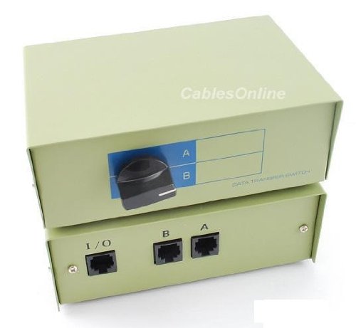 Product Cover CablesOnline 2-Way A/B RJ45 Metal Rotary Manual Switch Box (SB-034)