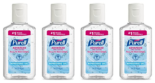 Product Cover Purell Advanced Hand Sanitizer Gel 1 OZ Travel Size (4 Pack)