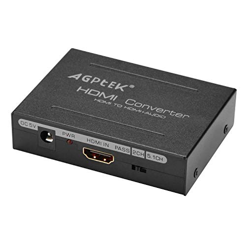 Product Cover AGPtek HDMI to HDMI + SPDIF + RCA L / R Audio Extractor Converter (HDMI input,HDMI+ Audio output)