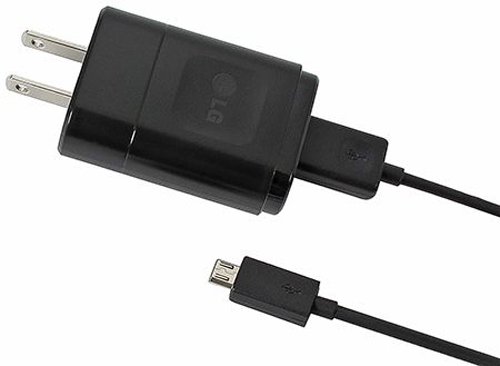 Product Cover LG MCS-02W/SGDY0017903 Travel Charger with Micro USB Data Cable - Original OEM - Non-Retail Packaging - Black