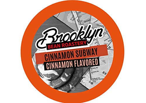 Product Cover Brooklyn Beans Cinnamon Subway Coffee Pods, Compatible with 2.0 K-Cup Brewers, 40 Count