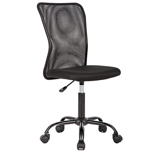Product Cover Ergonomic Office Chair Desk Chair Mesh Computer Chair Back Support Modern Executive Mid Back Rolling Swivel Chair for Women, Men (Black)