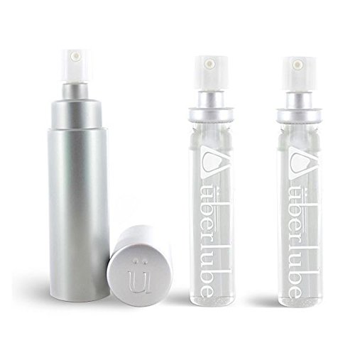 Product Cover Überlube Silver Good-to-Go Travel Set - One Silver Case with One 15ml Refill + Two 15ml Refills