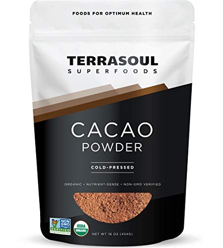 Product Cover Terrasoul Superfoods Raw Organic Cacao Powder, 1 Lb - Raw | Keto | Vegan