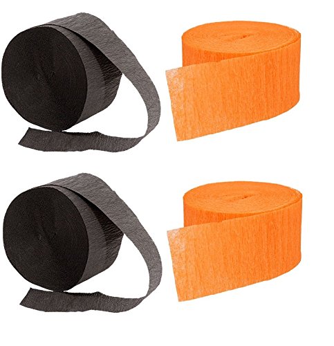 Product Cover 2 Orange Rolls and 2 Black Crepe Streamers