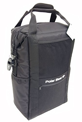 Product Cover Polar Bear Coolers - Nylon Line - Quality Like No Other from The Brand You Can Trust - See Touch & Feel The Polar Bear Difference - Patent Pending - Backpack Cooler Black
