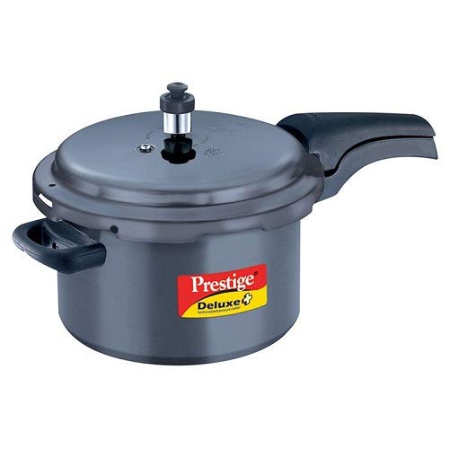 Product Cover Prestige Deluxe Plus Hard Anodized Pressure Cooker, 5-Liter