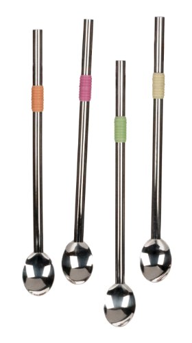 Product Cover RSVP Endurance 18/8 Stainless Steel Spoon-Straw, Set of 4