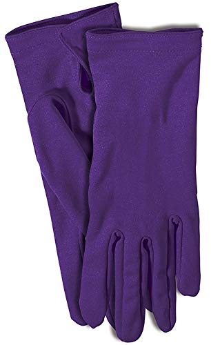 Product Cover Forum Novelties Short Wrist Length Costume Gloves for Adults - Purple - One Size