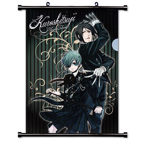 Product Cover 1 X Black Butler Anime Fabric Wall Scroll Poster (16 x 22) Inches