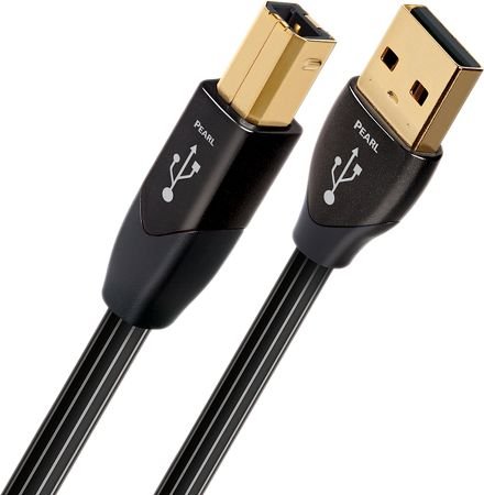 Product Cover AudioQuest 1.5 m Pearl USB A-B Cable, USB B Male, Black (1.5 m, USB A, USB B, 2.0, Male/Male, Black)