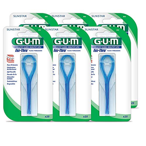Product Cover GUM EEZ-Thru Floss Threaders, 25 Count (Pack of 6)