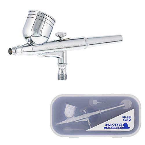 Product Cover Master Airbrush Model G22 Multi-Purpose Dual-Action Gravity Feed Airbrush Set with a 0.3mm Tip and 1/3 oz. Fluid Cup - User Friendly, Versatile Kit - Spray Auto Graphics, Art, Crafts, Tattoos, Cake