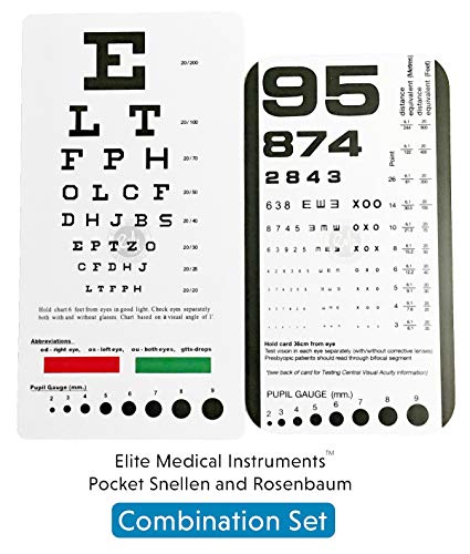 Product Cover EMI Rosenbaum AND Snellen Pocket Eye Charts - 2 Pack