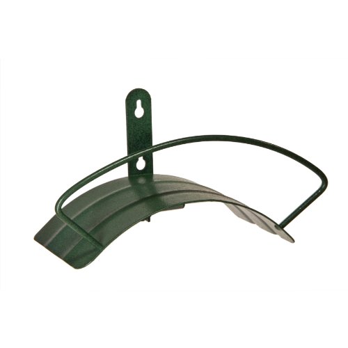 Product Cover Yard Butler Deluxe Heavy Duty Wall Mount Hose Hanger Easily Holds 100' Of 5/8' Hose Solid Steel Extra Bracing And Patented Design In and DECORATIVE DESIGNS IHCWM-1 Textured Forest Green