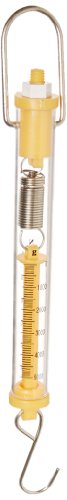 Product Cover Ajax Scientific Plastic Tubular Spring Scale, 5000g/50N Weight Capacity, Yellow
