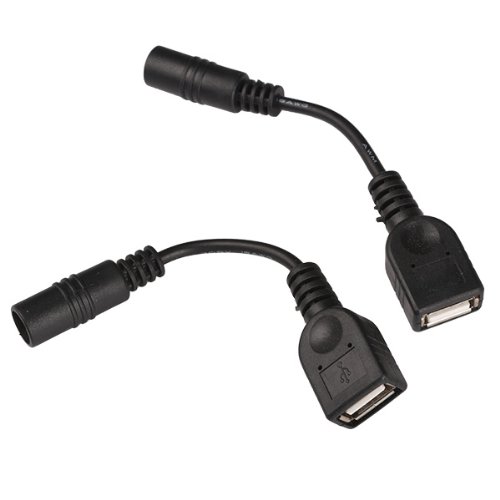 Product Cover BQLZR USB Female to DC 5.5x2.1mm Female DC Power Supply Extension Adapter Cable Pack of 2