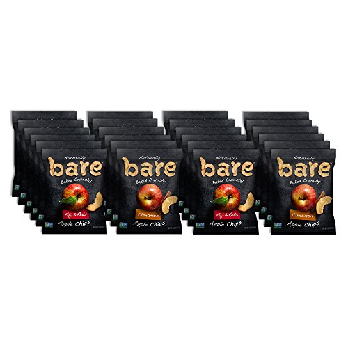 Product Cover Bare Natural Apple Chips, Snack Size Variety Pack, Gluten Free + Baked, 0.53 Oz (24 Count)