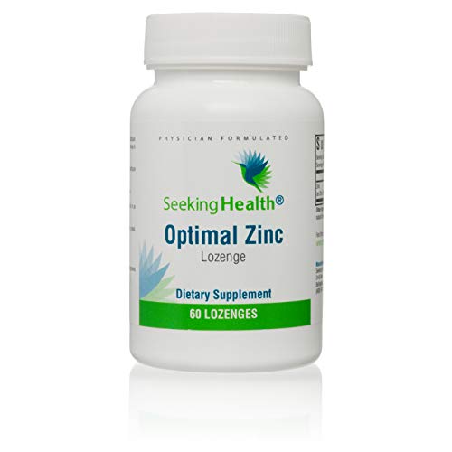 Product Cover Seeking Health | Optimal Zinc Lozenge | Zinc Supplement | 15 mg of TRAACS® Zinc Bisglycinate Chelate | Natural Fruit Flavor | 60 Lozenges