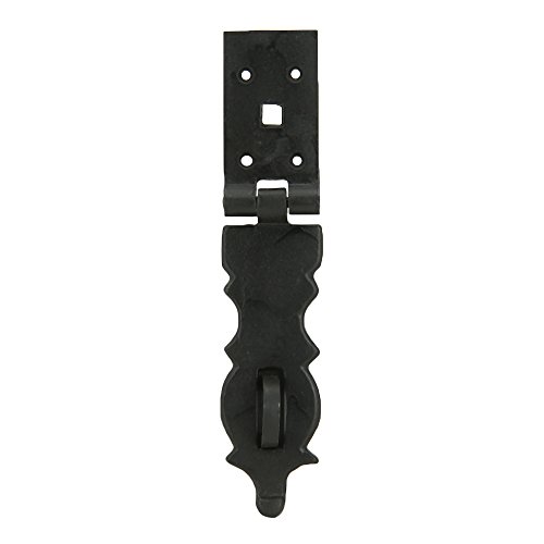 Product Cover Set of 4 Cast Iron Trunk/Chest Hasp 8 1/2 Inches Black Powder Coat Finish Safety Latch