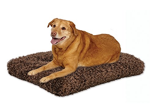 Product Cover Plush Dog Bed | Coco Chic Dog Bed & Cat Bed | Cocoa 48L x 30W x 3H - Inches for XL Dog Breeds
